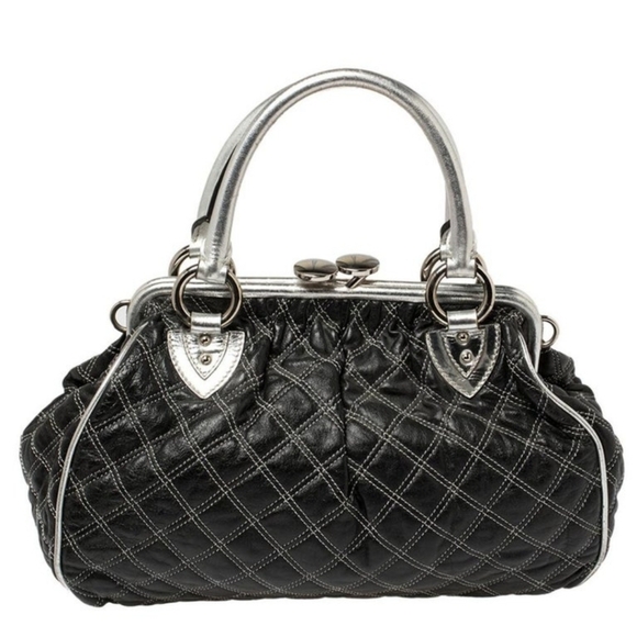 Marc by Marc Jacobs Resort Collection Stam Black Leather + Silver Chain - Picture 10 of 15